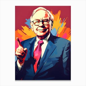 Warren Buffett Canvas Print