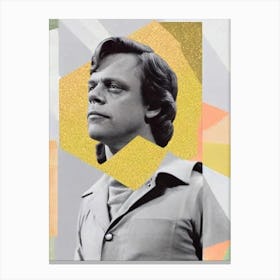 Mark Hamill Retro Collage Movies Canvas Print