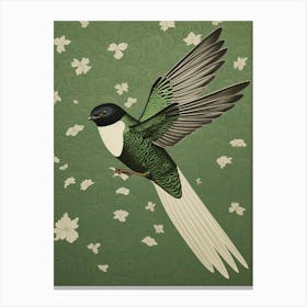 Ohara Koson Inspired Bird Painting Swallow 2 Canvas Print