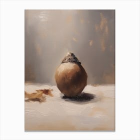 An Acorn Oil Painting 0 Canvas Print