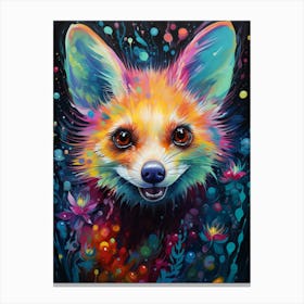  A Hidden Possum Vibrant Paint Splash 3 Canvas Print