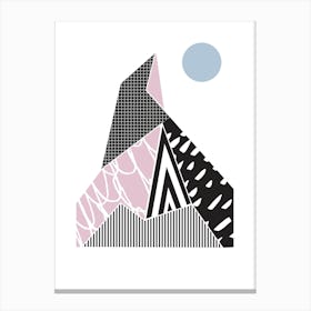 Geometric Mountain Canvas Print