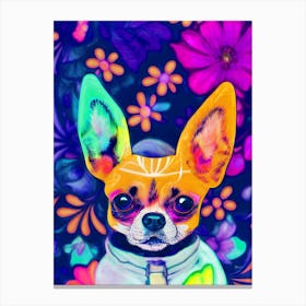 Colorful Chihuahua Canvas Print