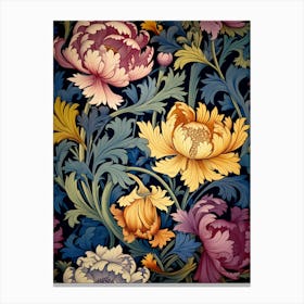 Wallpaper Floral Pattern 1 Canvas Print