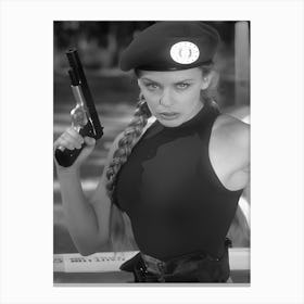 Australian Actress And Singer Kylie Minogue Film Street Fighter Canvas Print