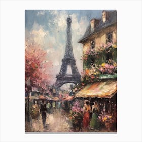 Eiffel Tower Paris France Pissarro Style 1 Canvas Print