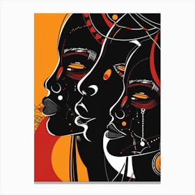 Three African Women Canvas Print