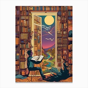 Book Illustration Canvas Print