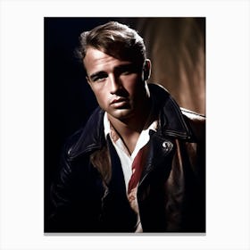 Color Photograph Marlon Brando 3 Canvas Print