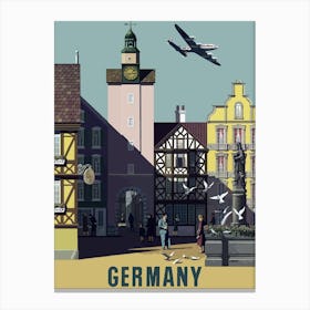 Germany By Air Canvas Print