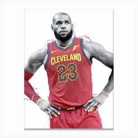 Lebron James Cleveland Cavaliers Canvas Print