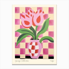 Spring Collection Tulip Flower Vase 1 Canvas Print