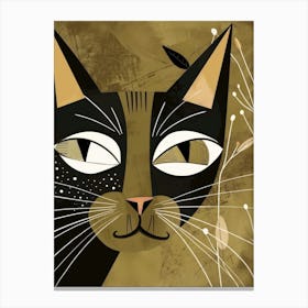 Black Cat Canvas Print 9 Canvas Print