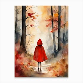 Red girl Canvas Print