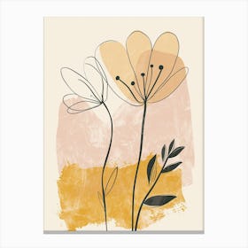 Asuncion Flower Market Boho Minimalist Style Canvas Print