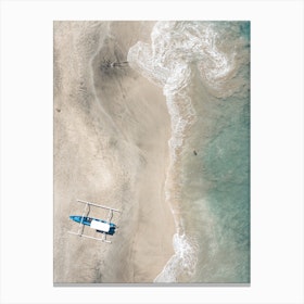 Bali Beach With Outrigger Canvas Print