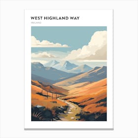 West Highland Way Ireland 2 Hiking Trail Landscape Poster Canvas Print