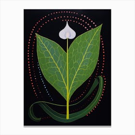 Lily Of The Valley 1 Hilma Af Klint Inspired Flower Illustration Canvas Print