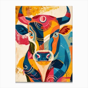 Bull illustration Canvas Print
