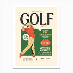 GOLF Magazine 1 Canvas Print