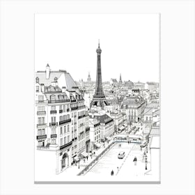 Paris Eiffel Tower Canvas Print