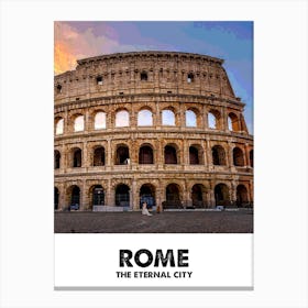 Rome, City, Landscape, Cityscape, Art, Wall Print Canvas Print