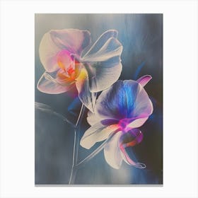 Iridescent Flower Orchid 1 Canvas Print