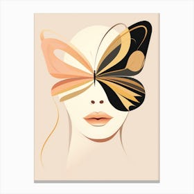 Butterfly Mask Canvas Print