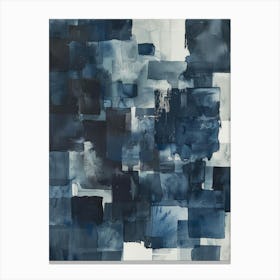 Blue Squares Canvas Print