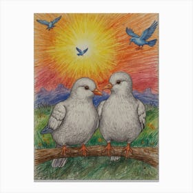 Doves Canvas Print