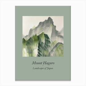 Landscapes Of Japan Mount Haguro 44 Canvas Print