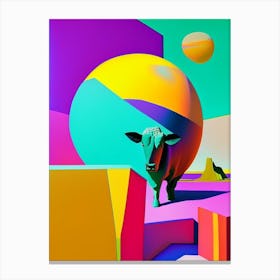 Taurus Planet Abstract Modern Pop Space Canvas Print