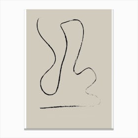 Line And A Curve Canvas Print