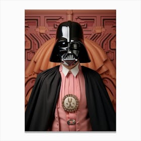 Darth Vader In Wes Anderson Style 01 Canvas Print