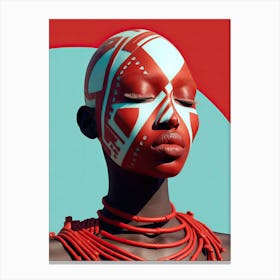 Stellar Strut: Afrofuturism in Living Color Canvas Print