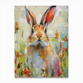 Lion Head Rabbit Painting 1 Canvas Print