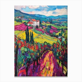 Chianti Italy 1 Fauvist Painting Canvas Print