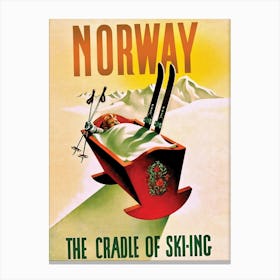 Norway The Cradle Of Skiing Canvas Print