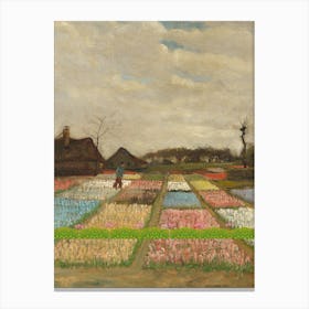 Tulip Field waterclor Canvas Print