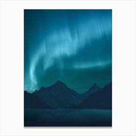 Ice Aurora Borealis Northern Lights Canvas Print