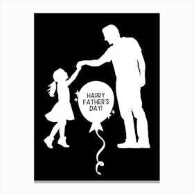 Happy Father's Day 1 Canvas Print