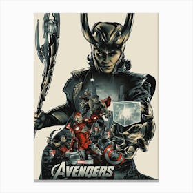 Avengers Movie And FIlm Canvas Print