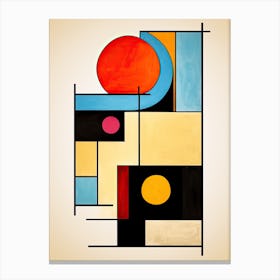 Astral Abstraction: Mid Century Circles Alchemy Canvas Print