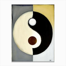 Yin Yang 1, Symbol Abstract Painting Canvas Print