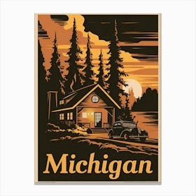 Vintage Travel Poster Michigan 1 Canvas Print