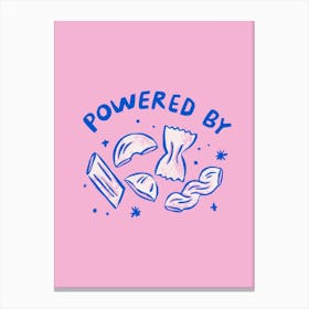 Powered By Pasta    Canvas Print