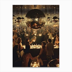 Disco Ball Party Rothschilds Surreal Style 0 Canvas Print