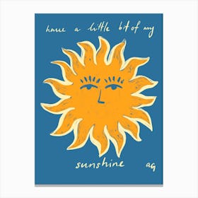 Forever Sunshine by Arty Guava Canvas Print