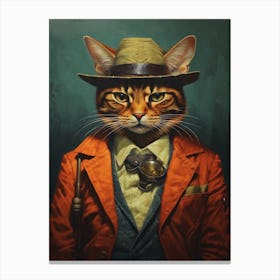 Gangster Cat Serengeti 4 Canvas Print