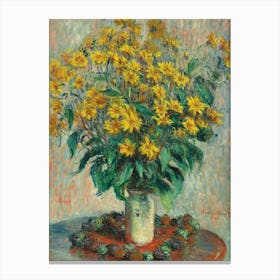 Sunflowers In A Vase 1 Canvas Print